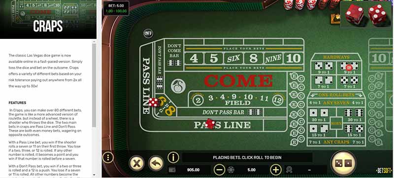 Online Craps